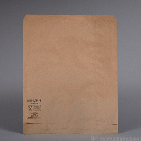 Flat Merchandise Bags. Natural Kraf